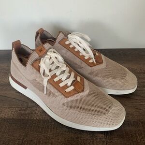 Wolf & Shepherd Knit Derby Soft Sneakers Shoes Comfort Mens Size 11 M Brown